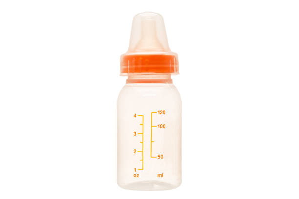 Baby with milk bottle.Others photographs of this baby in this lightbox: