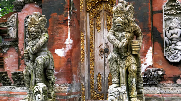 istock a temple gate at holy water temple on bali 1195941151