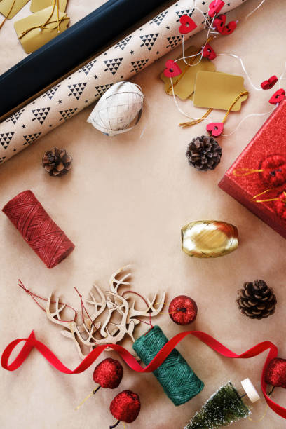 istock On the table props for decorating house and tree on craft paper 1195946390