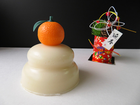 Japanese traditional round rice cake as an offering to God for celebrating a New Year.