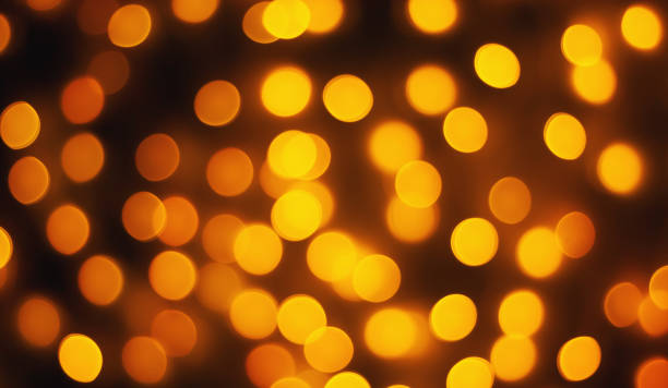 istock Abstract blur golden bokeh light Christmas holiday background 1195952967