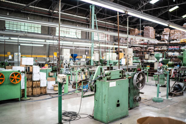 istock Big factory and production line 1195954092