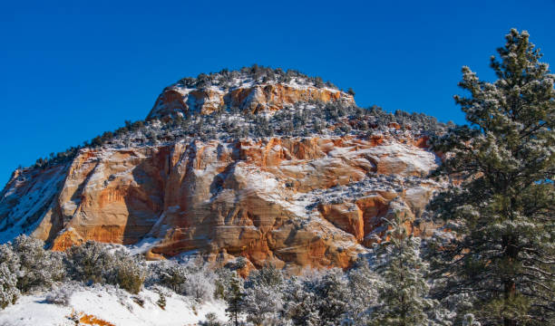 istock Snow and Sandstone in East Zion 1195958064