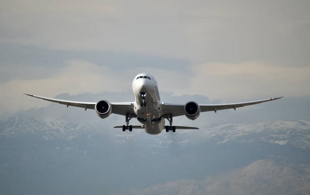 istock plane taking off from an airport 1195962127