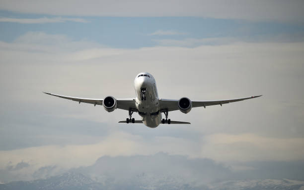 istock plane taking off from an airport 1195962128