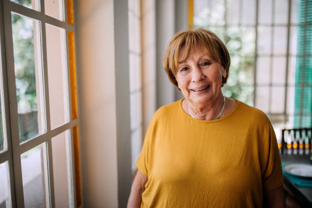 istock Senior woman in nursing home 1195964857