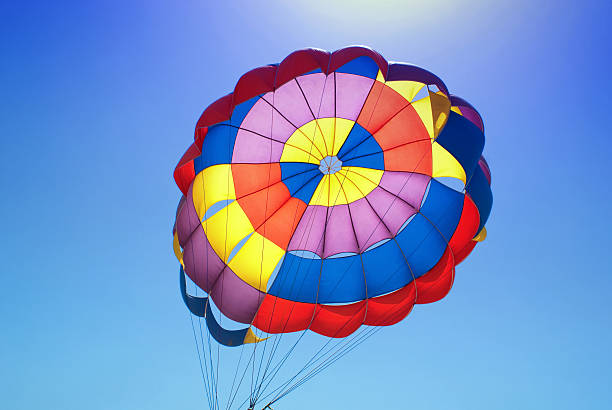 Parachute stock photo