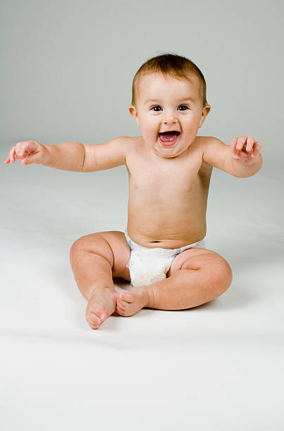 istock Cute Excited Baby 119596582