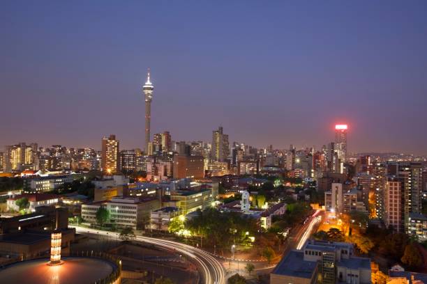istock Johannesburg by night 1195975510