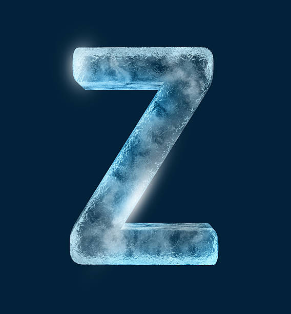 Icing alphabet the letter Z stock photo