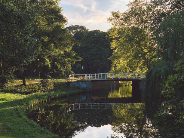 istock Bridge Over Canal Against Sky 1195993950