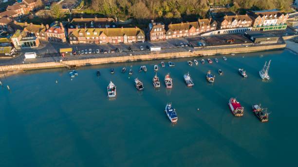 istock Folkestone harbour from the air. 1195997808