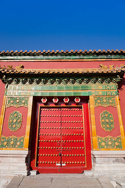 istock Ancient doo of the Forbidden city 119599829