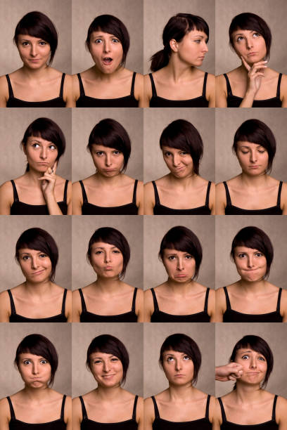 istock Useful facial expressions. Actor faces. 119600050