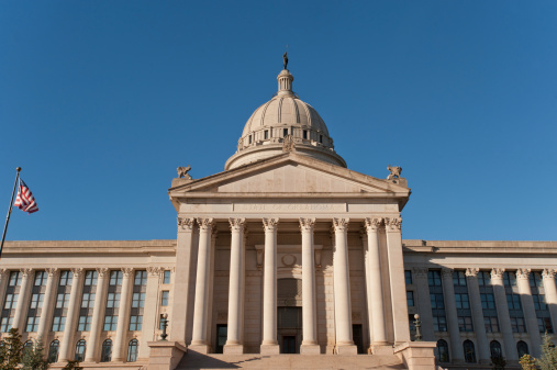 State Capitol in Oklahoma city, capital of Oklahoma state, USA