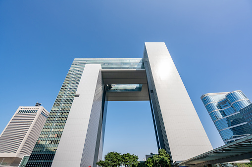 New Central Government Complex being built at the Tamar site in the Admiralty area of Hong Kong.