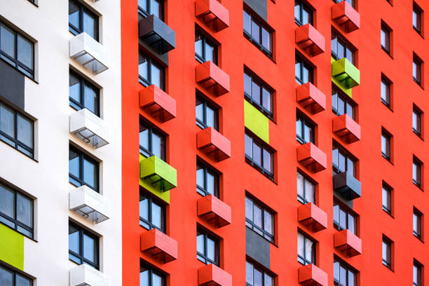 istock Multistorey concrete apartment 1196003793
