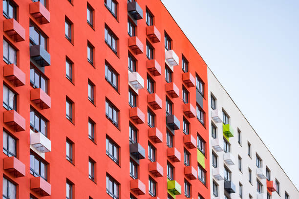 istock Multistorey concrete apartment 1196003855