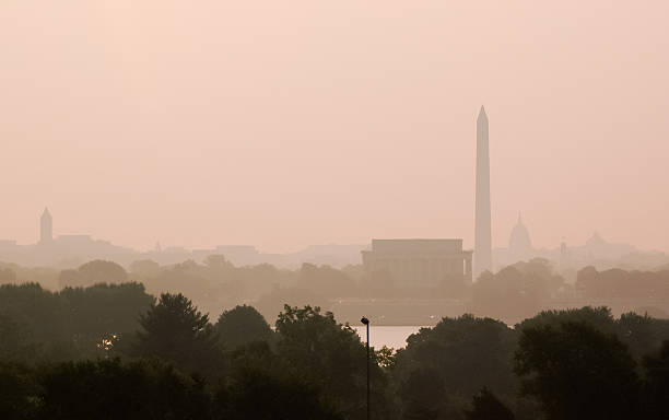 istock Washington, D.C. skyline at sunrise 119600445
