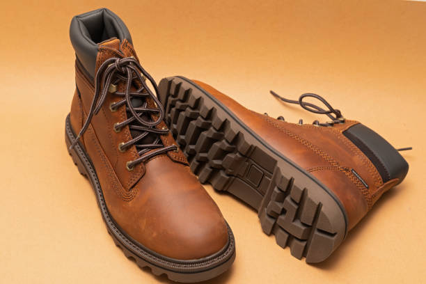 istock Pair of new winter boots 1196004681