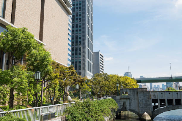Nakanoshima cityscape in Osaka