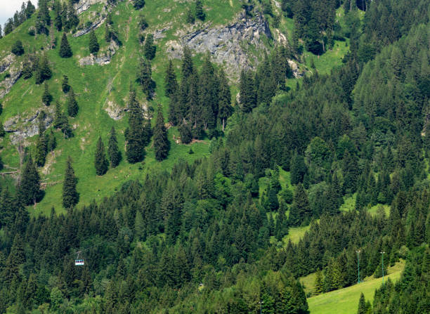Cable Car in the Chiemgau Region, Upper Bavaria, Germany