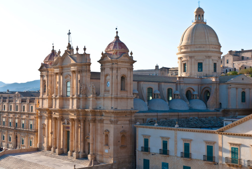 The Cathedral of Noto, Syracuse, Italy.