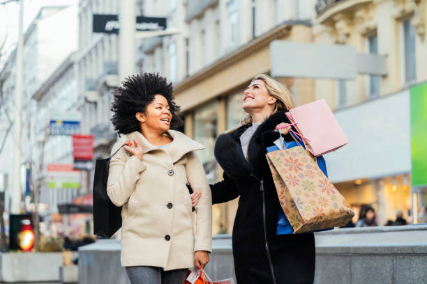 istock Girls at shopping 1196010918