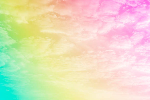 istock Sweet Pastel sky and clouds, colorful background 1196012008