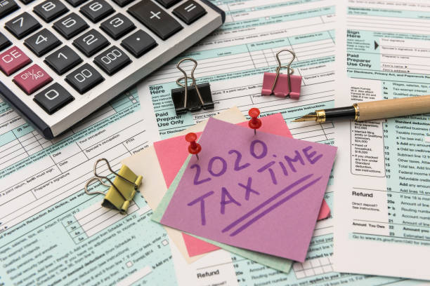 istock 1040 individual us tax form with pen 1196014116