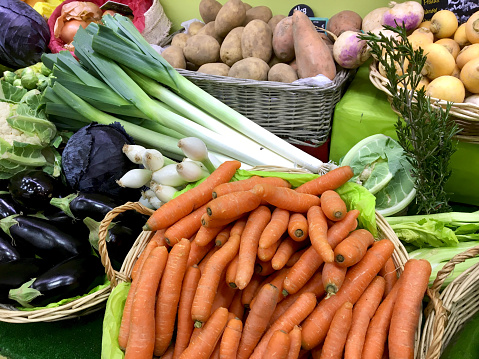 Sélection de légumes du marché fermier de Port Louis, île Maurice