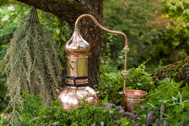 istock Alembic -distilling apparatus 1196024250