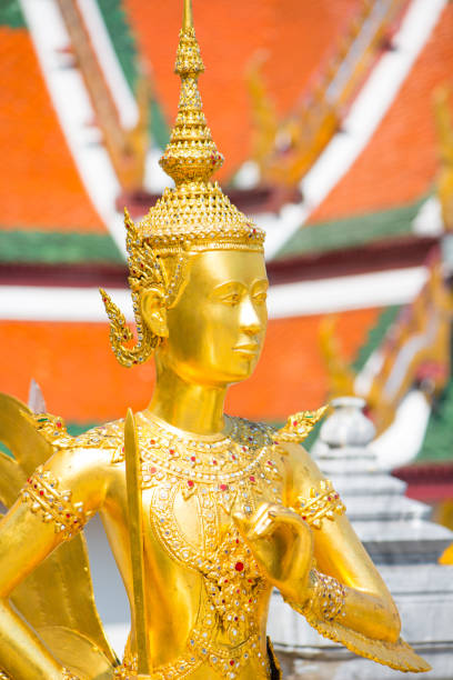 istock A Golden Kinnari statue in Wat Phra Kaeo 1196045343