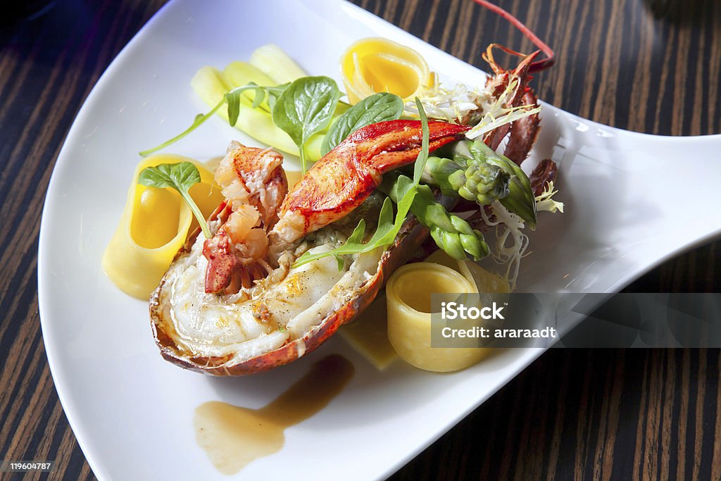 sea food plate  Lobster - Seafood Stock Photo