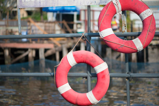 istock ife ring on tube bar in Chao Phraya River 1196049769