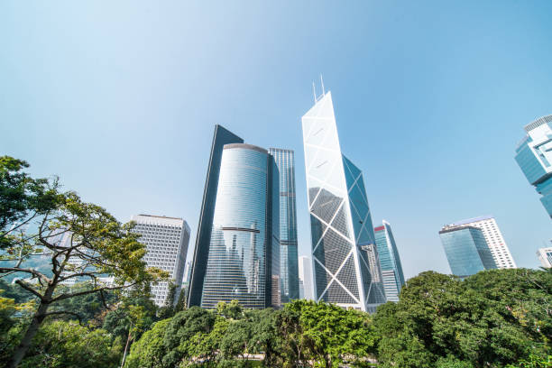 istock Hong Kong Park Skyline 1196051879