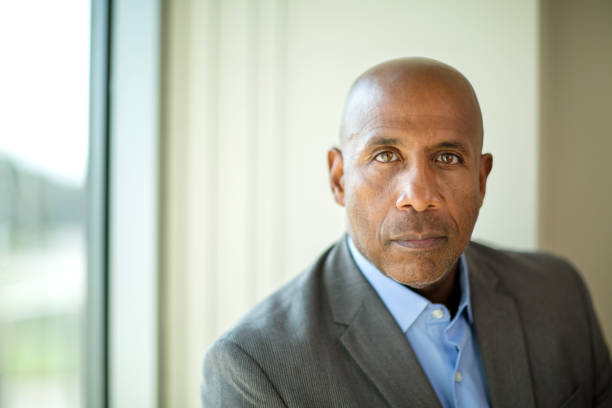 istock Happy mature African American man at work. 1196052227