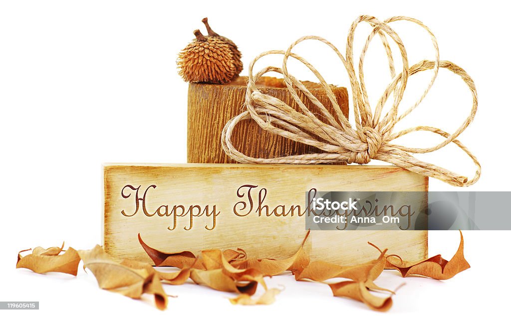 Thanksgiving card Thanksgiving card isolated on white background Autumn Stock Photo