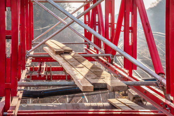 istock The supporting structure of scaffolding and beams 1196056907