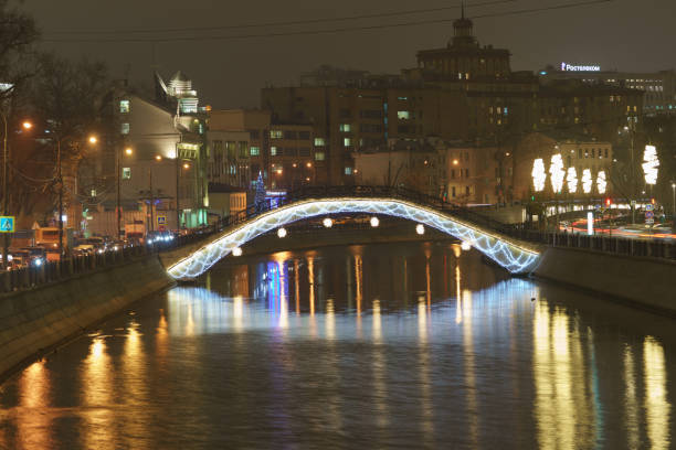 istock Moscow downtown in winter night. 1196057289