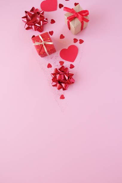 istock Waffle cone with valentine element on pink background. Holiday concept. 1196059858