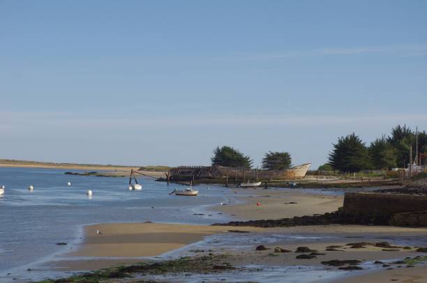 istock Boat cemetery on Etel beach 1196064571