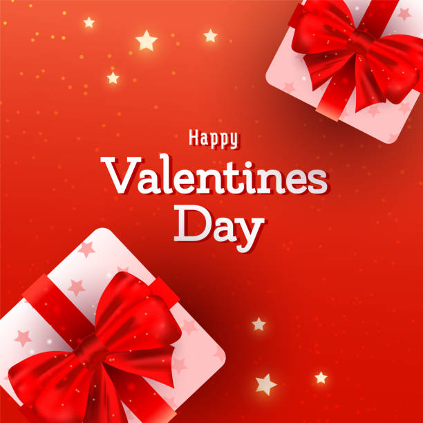 istock Valentines day background with beautiful surprise gift boxes with red ribbon bows and in pink wrapping paper 1196071729