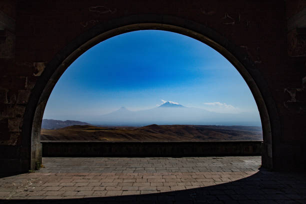 The Arch of Charents Is One of the best Locations that anyone is able to see the mountain Ararat