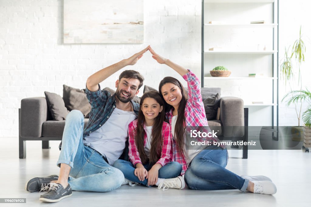 Concept of housing for family Family Stock Photo