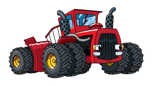 Tractor Cartoon Stock Photos, Pictures & Royalty-Free Images - iStock