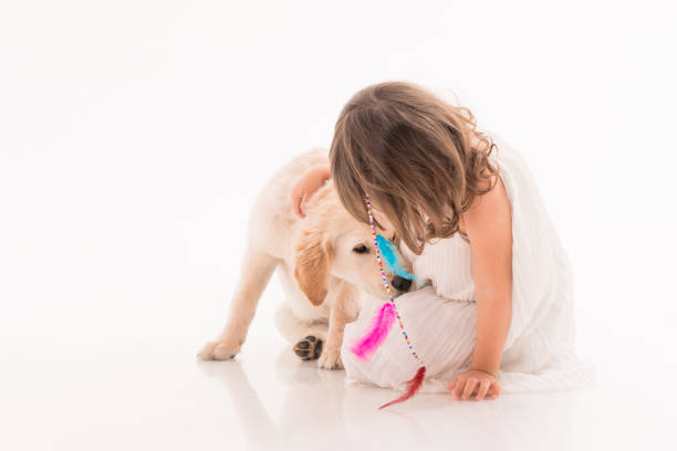 istock Happy girl wit his dog 1196079296