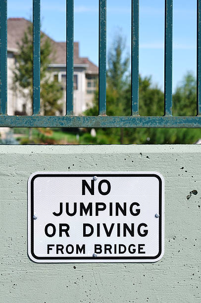 istock No Jumping or Diving Sign 119608526