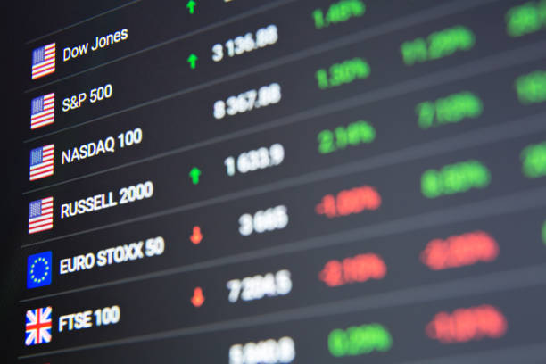 istock Stock market chart background 1196086981