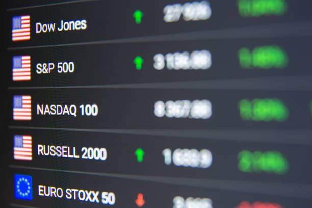 istock Stock market chart background 1196086986